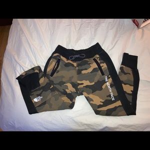 North Face Camo Sweatpants
